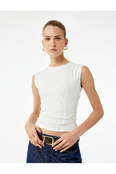 Koton Crew Neck Slim Fit Cotton Tank Top
