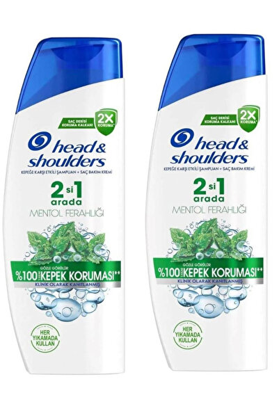 Head&Shoulders Head & Shoulders 330 Ml Şampuan 2-1 Mentol Ferahlığı X 2 Adet