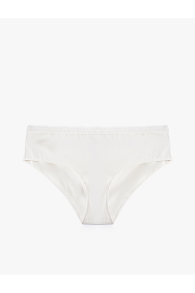 Koton Chiloți hipster cu talie înaltă, confortabili, din bumbac, cu detaliu în talie