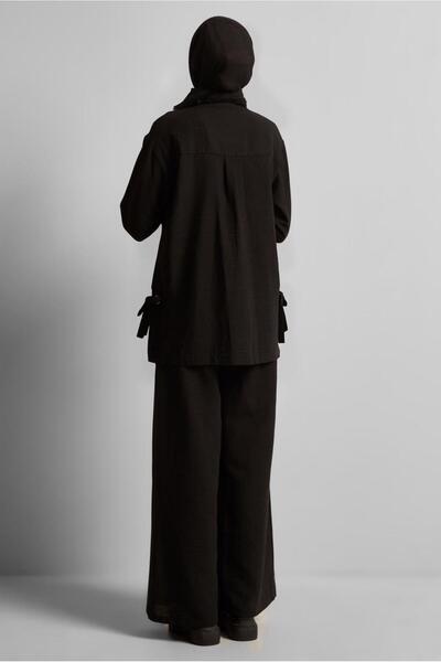 Alvina Tie-Up Detail Pants Suit 45775