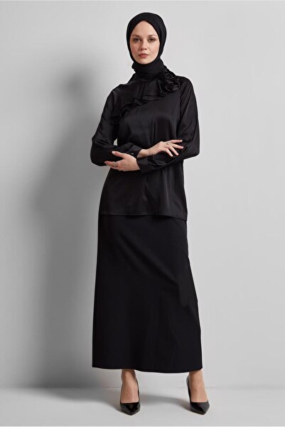 Alvina GÜL DETAYLI SATEN BLUZ 44713