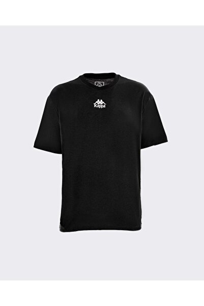 Kappa Denis Erkek Siyah Oversize Fit Tişört