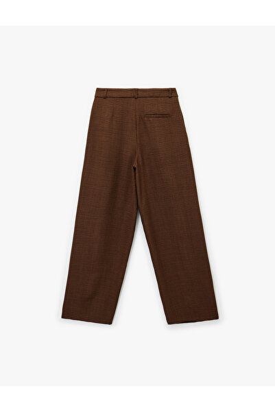 Koton Yüksek Bel Pileli Cep Detaylı Havuç Pantolon