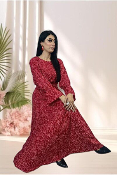 Hayati Collections 1 Piece – Georgette Red Maxi