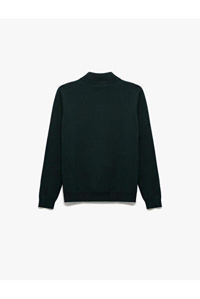 Koton Long Sleeve Viscose Blended Half Zip Sweater