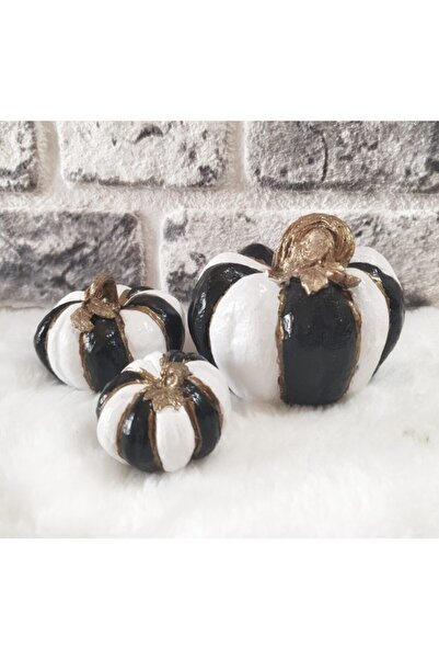 Genel Markalar Benveçocuk Balkabağı Seti Siyah-beyaz 3lü Set, Orjinal Bal Kab...