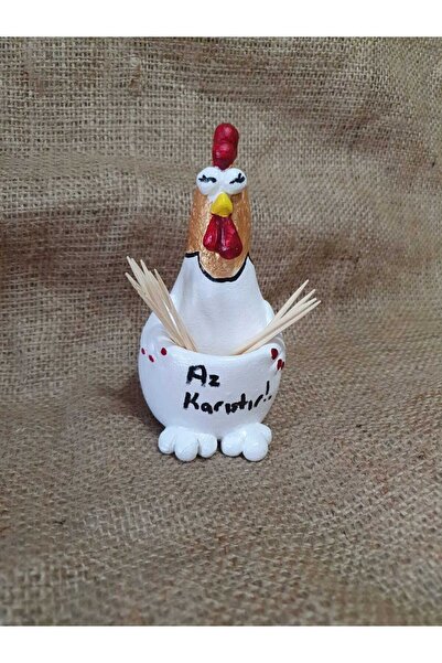 Genel Markalar Tavuk Peçetelik Ve Kürdanlık Seti-espirili Peçetelik Ve Kürdanlık Seti.