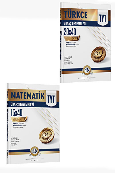 Bilgi Sarmal Yayınları Tyt Türkçe Tyt Matematik Branş Denemeleri 2026