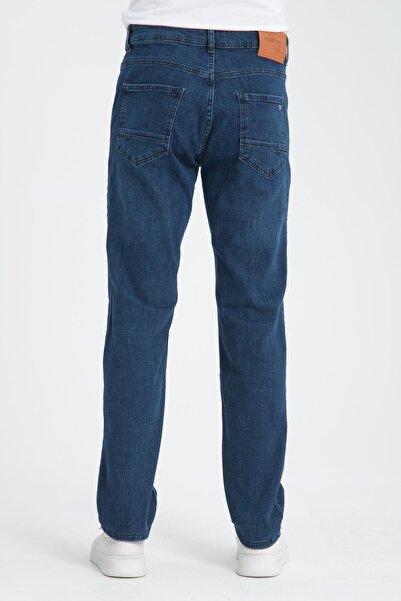 Store Straight Cut Men's Jeans - Stretch Fabric, Regular Fit Jeans (98% Cotton)