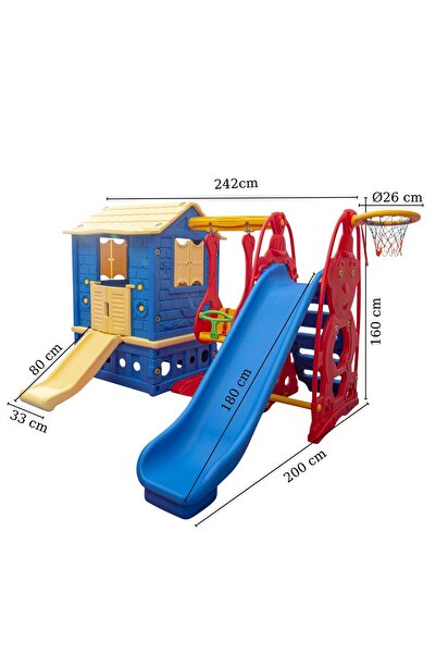 KingKids Oyun Evi Büyük Set Kırmızı