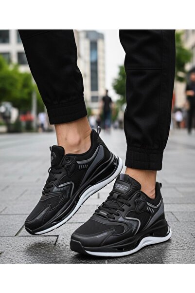 Wickers Pantofi sport pentru bărbați, negri, afumati, impermeabili, 2697