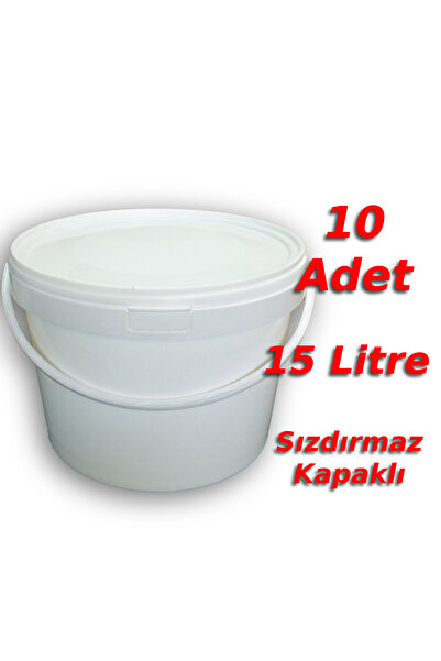 Decotone 15 Lt Plastik Kapaklı Kova Hobi Boya Gıda Yoğurt Fermantasyon Kovası...