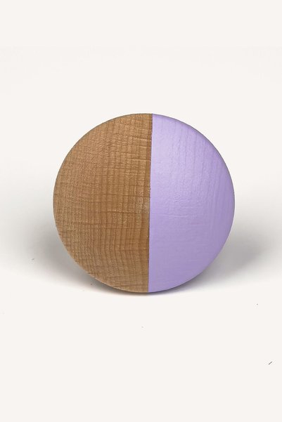 Kulpingo Half Moon Series Purple Wooden Children's Room Cabinet and Drawer Handle
