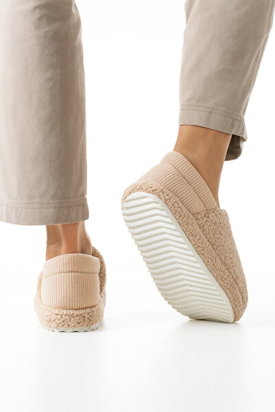 StWenn Lamb Fabric Wool Women's Slippers Home Boots Home Shoes Thick Silent Lightweight Sole