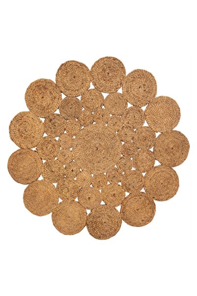 Mudo Home LINDA YUVARLAK JÜT YOLLUK BEJ 120CM