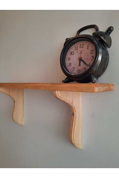 handwood Ahşap Duvar Rafı Tamamı Çam Ağacından 30x11 cm