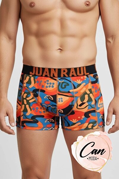 CANMODA Renkli Patika – %95 Pamuklu Erkek Boxer - DB243