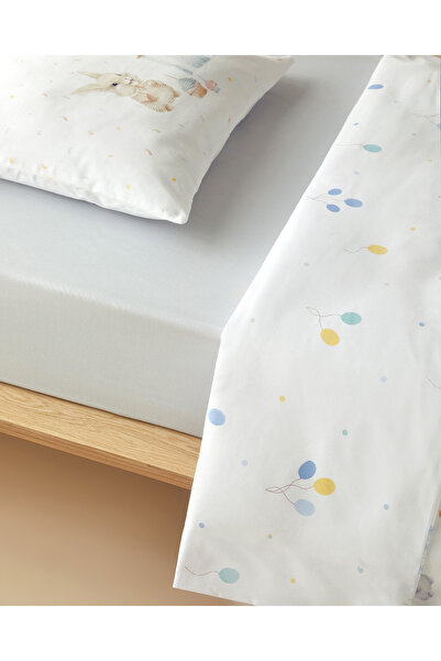 English Home Pretty Bunny Cotton Baby Bedding Set Blue