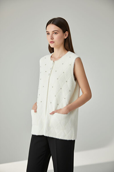 ENDAMIM Stone Detail Yumoş Tri̇ko Short Vest