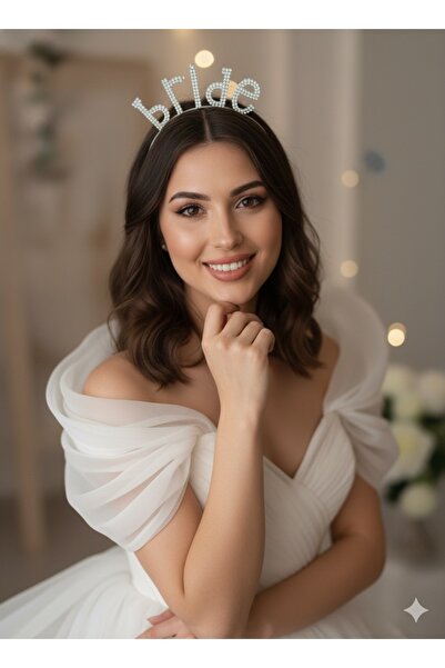 Happyline Bride Yazılı Bekarlığa Veda Partisi Tacı Gelin Parti