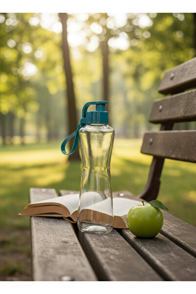 Blissra 750 ml Glass Water Bottle – Leakproof Plastic Lid Flask