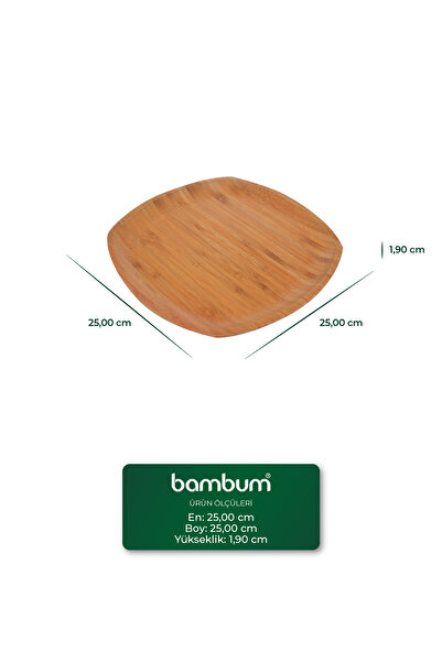 Bambum Penne 6'lı Servis Seti Kare 25 cm
