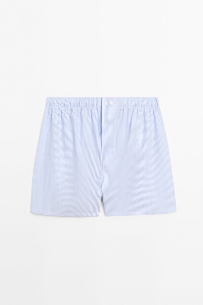 Massimo Dutti Çizgili %100 pamuklu boxer