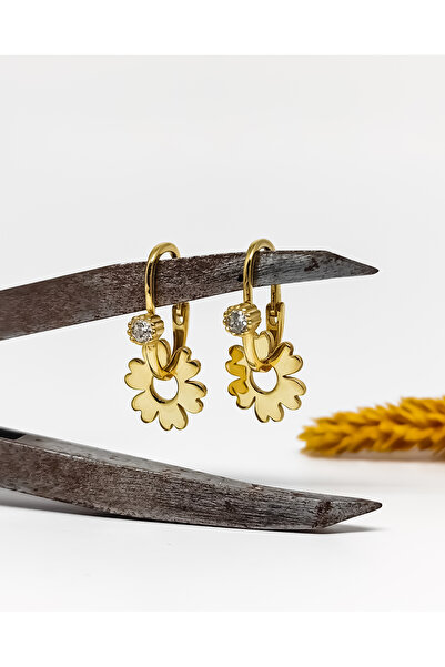 MEKS JEWELS Gümüş Papatya Göçmen Küpesi