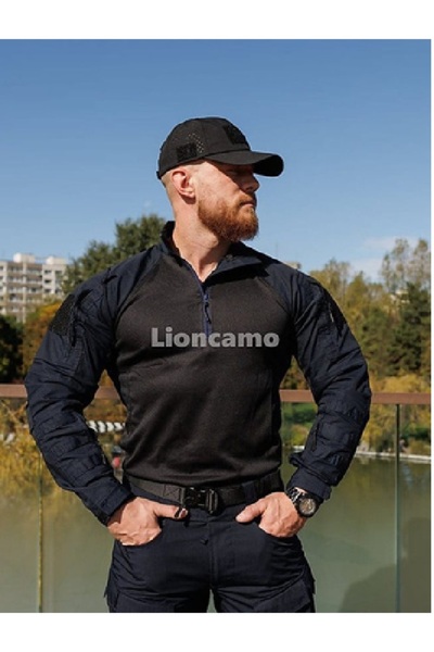 Lion camo Bluza tactica Aran Navy Blue Jandarmerie uscare rapida Ripstop