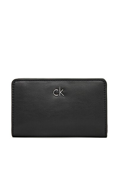 Calvin Klein Ck Re-Lock Medium Bifold Black Women's Wallet