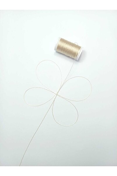 Eskişehir hobi sanat Κρεμ 40 μέτρα Χρώμα 0,4 mm Σχοινί χάντρες προσευχής
