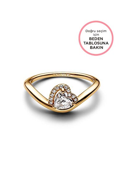 Pandora Dalgalı Kalp Yüzük