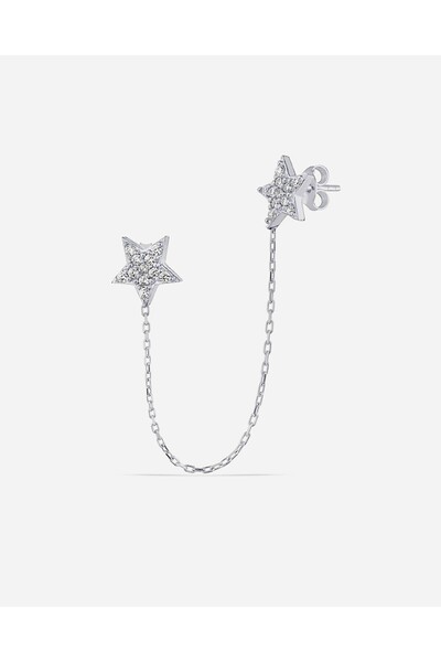 MEKS JEWELS Gümüş Yıldız Küpe