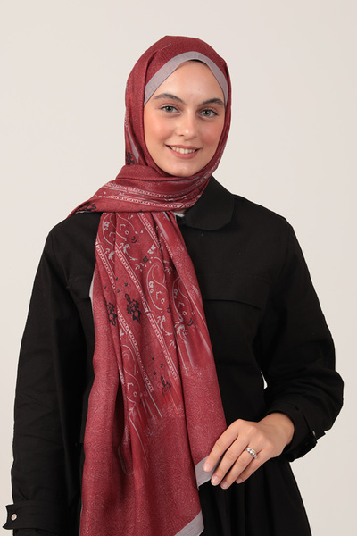 ipekistanbul شال من القطن والحرير - نمط إترو - كرزي