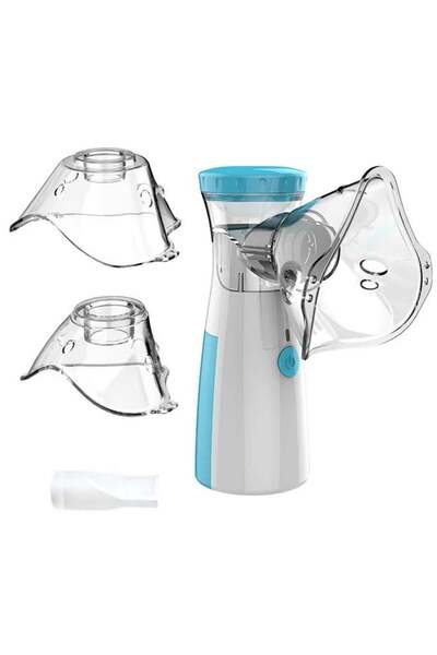 Generic Mini USB Rechargeable Portable Nebulizer for Adults & Kids - Handheld Ultrasonic, 2 Masks, 2 Atomiza