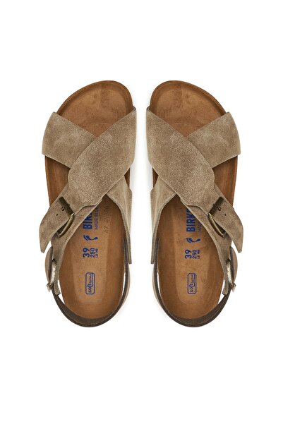 Birkenstock Tulum Suede Leather Kadın Bej Sandalet 1029834 Snikstra
