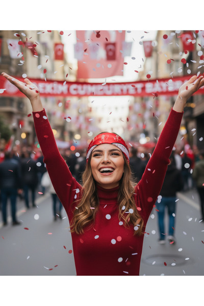 TUA K.Ataturk Signature Pattern Bandana/Scarf