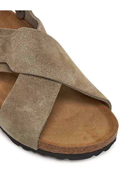 Birkenstock Tulum Suede Leather Kadın Bej Sandalet 1029834 Snikstra