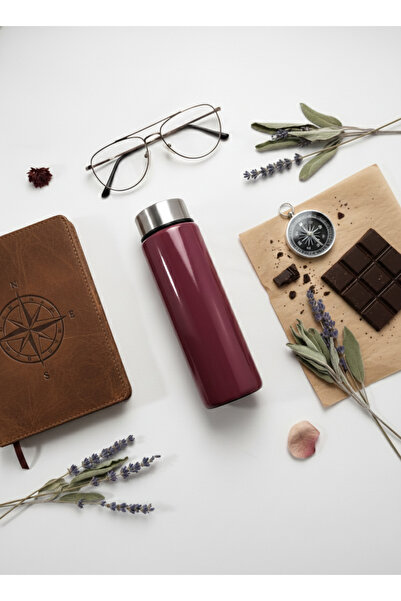 Blissra 550 Cc Glass Flask – Metal Lid, Leak-Proof Water Bottle