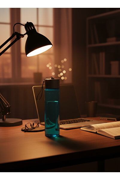 Blissra Borosilicate Glass Flask 450 ml – Metal Lid & Rope, Leak-Proof, Healthy Water Bottle