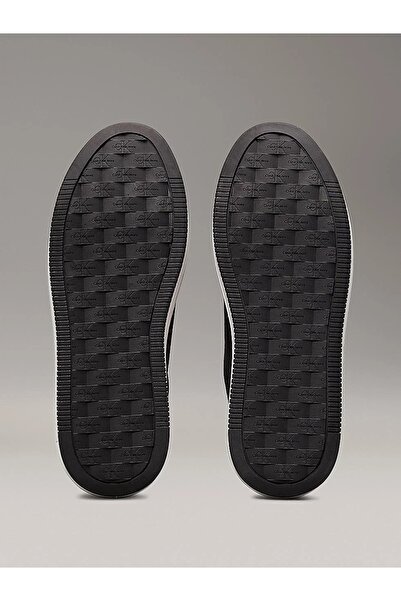 Calvin Klein Women's Low-Top Platform Sole Leather Black Sneaker Yw0Yw01632-0Gl