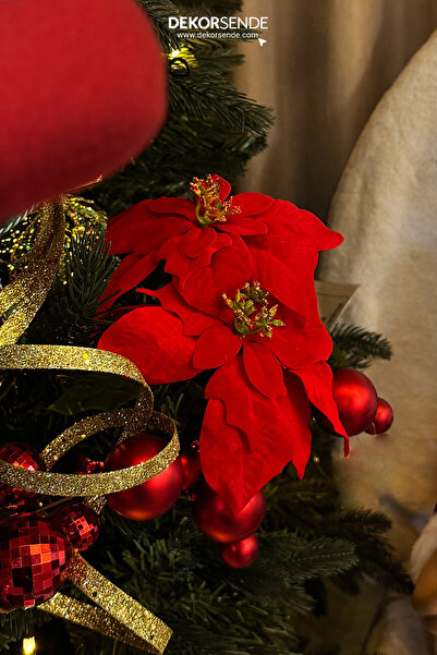 Dekorsende Floare artificială de ponceție 30 cm