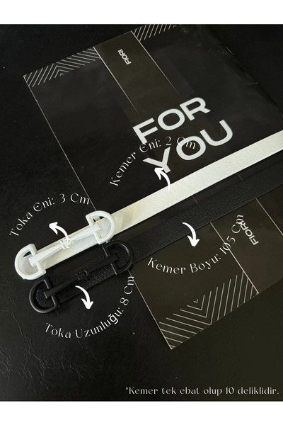 Fiori Pachet de 2 curele subțiri pentru femei cu cataramă lungă, curea pentru...