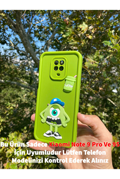 GtTech Xiaomi Redmi Note 9 Pro/Note 9S Uyumlu Sevimli Canavar 3D Figürlü Darb...