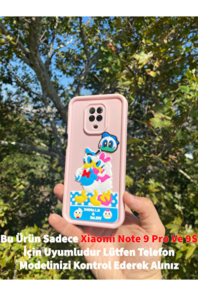 GtTech Xiaomi Redmi Note 9 Pro/Note 9S Uyumlu Sevimli Ördek 3D Figürlü Darbe ...