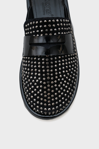 Capone Outfitters Γυναικείες παντόφλες Meris Velvet Stone Closed Toe
