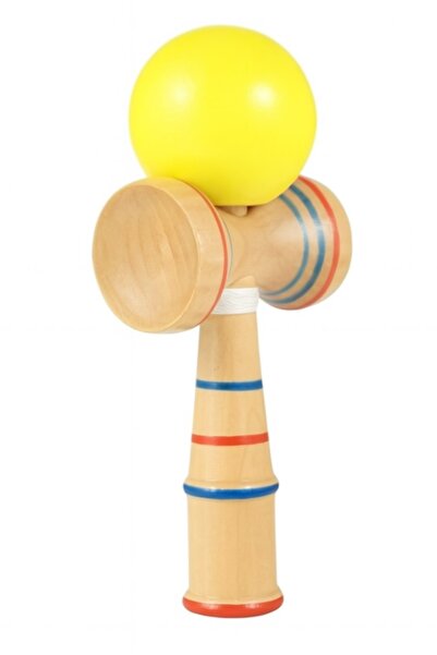 ADDA Wooden Dexterity Toy, Kendama, Yellow