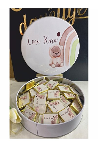 Nehir 50 Adet İsme Özel Bebek Madlen Sütlü Çikolata