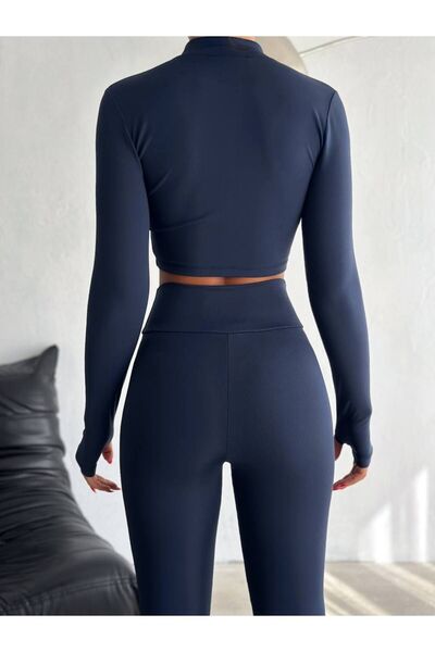 SEVENLINE Női bordás, magas derekú, cipzáras búvársportoló dupla szett