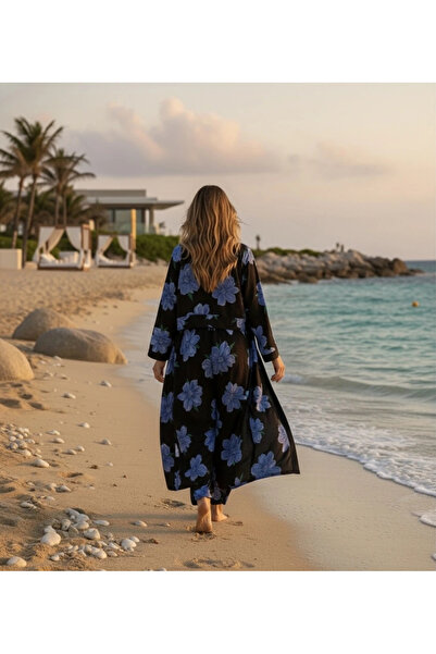 Jessica Dafer Vegas Krep Saten İkili Kimona Takım Tasarım